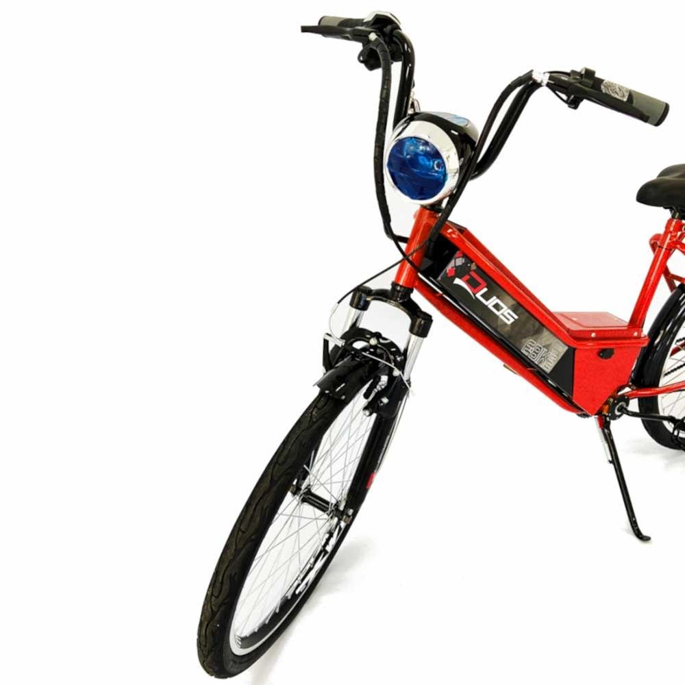 Bicicleta Elétrica - Aro 24 - Duos Confort - 800W Lithium - Vermelho - Duos Bike - 3