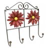 Cabide de Parede de Ferro Artesanal para Toalha de Rosto de Banheiro com Flor Libertas Rosas Artesan - 1