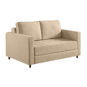 Sofá-cama Belle em Linho Bege 1,50m