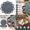 Ver imagem 3 de Kit 4 Sousplat Serena Corda Náutica Mesa Posta Jantar Festa - Cinza