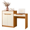 Ver imagem 3 de Penteadeira Escrivaninha Trend Cinamomo/off White - Móveis Albatroz