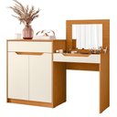 Ver imagem 1 de Penteadeira Escrivaninha Trend Cinamomo/off White - Móveis Albatroz