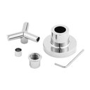 Ver mais imagens de Kit 5 Acabamento Registro Cromado Banheiro Chuveiro Trizeta Padrão Deca 1/2" - 3/4" ou 1"