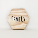 Ver imagem 1 de Tábua mini hexágono ¨Family¨