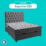 Kit Cama Box Bau + Cabeceira + Colchão Casal D33 - Iso100 - Ortobom - 4