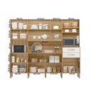 Ver imagem 5 de Armario de Cozinha Hortelã com 8 Portas e 2 Gavetas 240 Cm Freijo-off White Freijo-off White