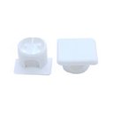 Ver imagem 1 de Suporte De Prateleira Invisível Plástico Branco (Kit Com 100)