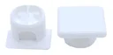 Ver imagem 3 de Suporte De Prateleira Invisível Plástico Branco (Kit Com 100)