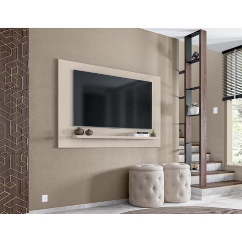 Painel Topázio 1.35 com Prateleira P/ Tvs Ate 60'' Cedro