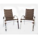 Ver imagem 5 de 4 Cadeiras Emily e Mesa Adaptada em Alumínio para Área, Jardim, Piscina - Tabaco