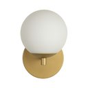 Ver imagem 3 de Arandela Luminária Cristal Globo 10 Cm Moderno Dourado 009