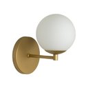 Ver imagem 2 de Arandela Luminária Cristal Globo 10 Cm Moderno Dourado 009