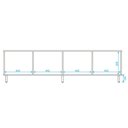 Ver imagem 5 de Rack para Tv até 50 Polegadas 4 Portas Castanho/preto - Pnr Móveis