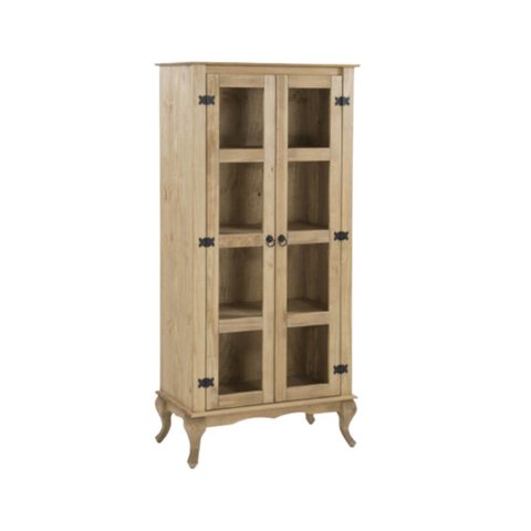 Cristaleira Madeira 2 Portas D113 - (mel)