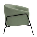 Ver imagem 7 de Poltrona Decorativa Maitê Base Aço Preto Bouclé Verde Claro - Nexta Casa
