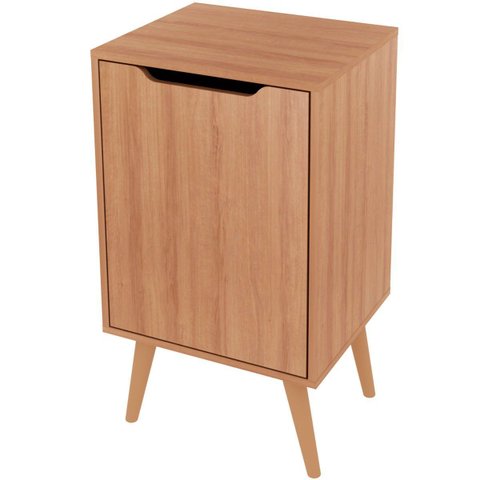 Gabinete para Banheiro 45 Cm com 1 Porta Retrô Amêndoa