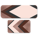 Ver imagem 1 de Jogo de Tapetes de Cozinha Geométrico Rosa Capa de Almofada
