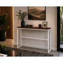 Ver imagem 6 de Mesa Jantar Aparador Bancada Alta Industrial 170x80cm Tampo Vermelho Pés Branco