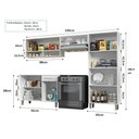 Ver imagem 7 de Armário Cozinha Estrela 9 Portas 1 Gav C/ Balcão Branco