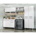 Ver imagem 3 de Armário Cozinha Estrela 9 Portas 1 Gav C/ Balcão Branco
