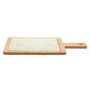 Ver imagem 5 de Conjunto 3 Peças para Queijo Tábua com Bandeja Faca Dourada Siciliano Bambu Lyor