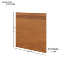 Ver imagem 3 de Painel Cabeceira Frisado Solteiro com LED e Mesa de Cabeceira 109x90cm