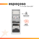 Ver imagem 5 de Armário Multiuso Organizador para Escritório ou Lavanderia 4 Prateleiras Belém Branco Notável