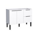 Ver imagem 1 de Gabinete de Cozinha Para Pia de 120 em Madeira Cisne 2 Gavetas Branco - Cozimax