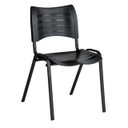 Ver imagem 2 de Cadeira Fixa 04 Pés Plástica (Polipropileno) - Cor Preto - Mrplast - Pmd - 31230