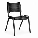 Ver imagem 4 de Cadeira Fixa 04 Pés Plástica (Polipropileno) - Cor Preto - Mrplast - Pmd - 31230
