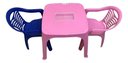 Ver imagem 3 de Mesa Infantil Rosa + 02 Cadeira Infantil Az/ro Plasnorthon
