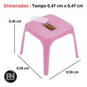 Ver imagem 6 de Mesa Infantil Rosa + 02 Cadeira Infantil Az/ro Plasnorthon