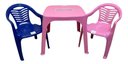 Ver imagem 2 de Mesa Infantil Rosa + 02 Cadeira Infantil Az/ro Plasnorthon