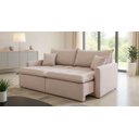 Ver imagem 1 de Sofá Cama Roma 100% Rebatível e Retrátil Luxo com Almofadas Decorativas e sem Caixa 2,70m