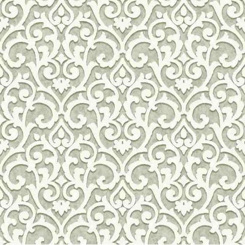 Papel de Parede Wiler Florence - Arabesco Cinza