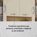 Ver imagem 5 de Armário de Cozinha Compacta Mdf 8 Portas Paris Plus - Freijó/soft