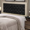 Ver imagem 2 de Cabeceira Casal 140 Cm para Cama Box Berlim Marfim Preto