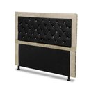 Ver imagem 1 de Cabeceira Casal 140 Cm para Cama Box Berlim Marfim Preto