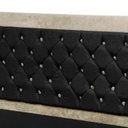 Ver imagem 3 de Cabeceira Casal 140 Cm para Cama Box Berlim Marfim Preto
