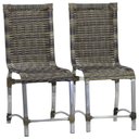 Ver imagem 2 de Conjunto de 8 Cadeiras e Mesa de Jantar Haiti em Alumínio para Cozinha, Edícula - Capuccino