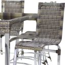 Ver imagem 5 de Conjunto de 8 Cadeiras e Mesa de Jantar Haiti em Alumínio para Cozinha, Edícula - Capuccino