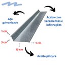 Ver imagem 2 de Rufo de Encosto Rufo Externo Galvanizado Corte 20 - 18 Metros