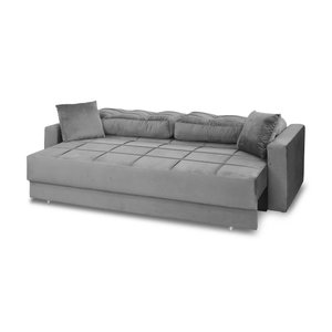 Sofá Cama Reclinável Retrátil 3 Lugares Zurique - Meu Estofado Sofá Cama Reclinável Retrátil 3 Lugar