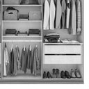 Ver mais imagens de Guarda-Roupa Casal 6 Portas 4 Gavetas Alonzo New Espresso Móveis