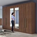 Ver imagem 5 de Guarda-Roupa Casal com Espelho 6 Portas Alonzo New