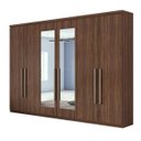 Ver imagem 3 de Guarda-Roupa Casal com Espelho 6 Portas Alonzo New