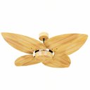 Ver imagem 1 de Ventilador de Teto Natuvent Dahlia No Light 4 Pás Madeira Teca 220v