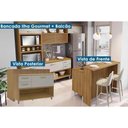 Ver imagem 7 de Balcão de Cozinha Modulado Princesa com 1 Porta e 2 Gavetas 120cm Freijó Off White