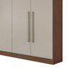 Guarda-Roupa Casal 6 Portas 4 Gavetas Castellaro Espresso Móveis - 6