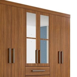 Guarda-Roupa Casal 4 Espelhos 6 Portas 4 Gavetas Hector Plus - 6 Guarda-Roupa Casal 4 Espelhos 6 Portas 4 Gavetas Hector Plus - 6